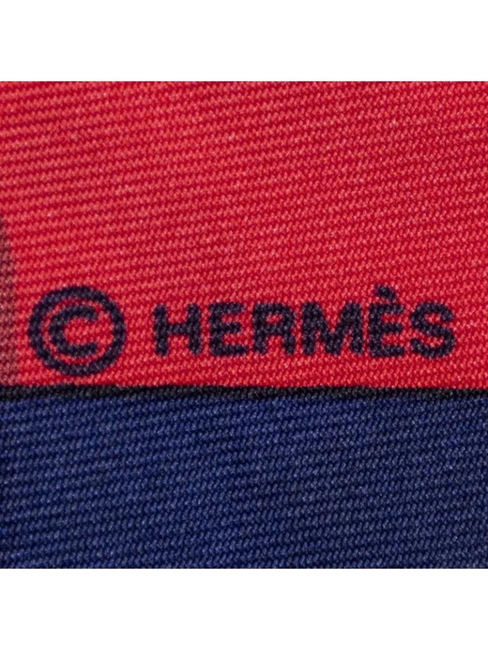 Hermes Scarf Black Pink Navy Twill Silk